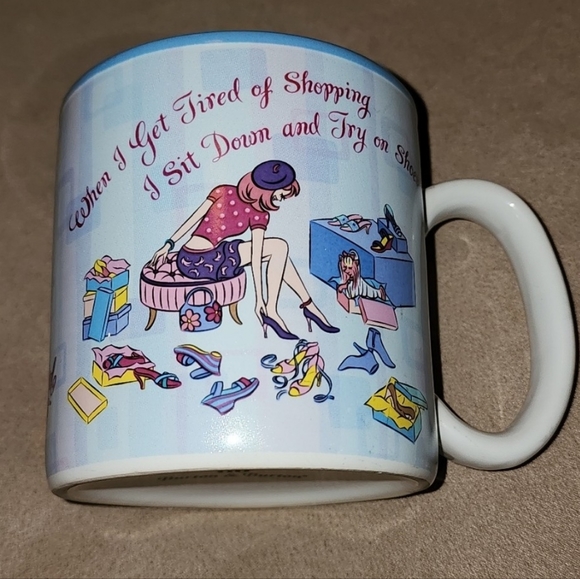 Ceramic Coffee Mug with Shoe Sentiment Design - Picture 3 of 9